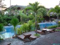 Evening view on the pool. As you can see, just "water" is not enough for the Balinese :)